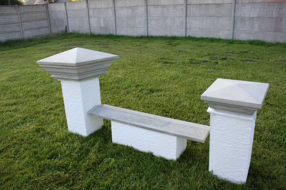 Daszek betonowy dwuspadowy 31 x 102 cm, daszki na wymiar