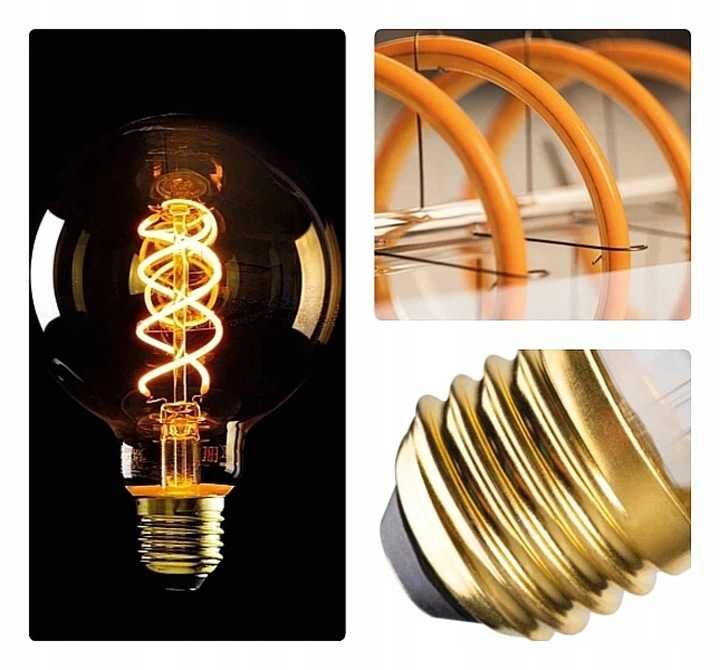 KANLUX Żarówka LED Kula Ozdobna G125 E27 4W=25W Ciepła