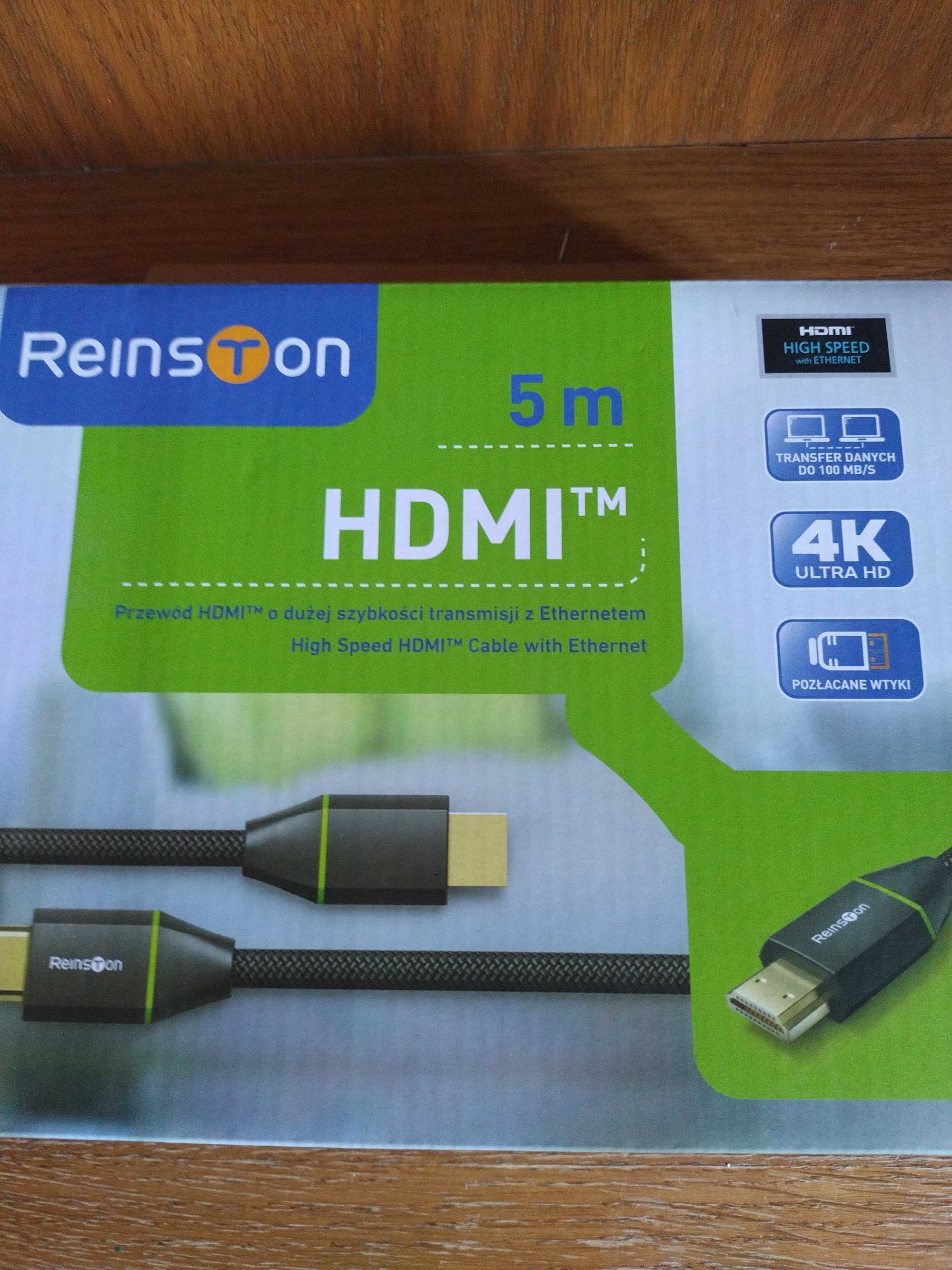 Nowy HDMI Reinston 5m  o dużej szybkości transmisji