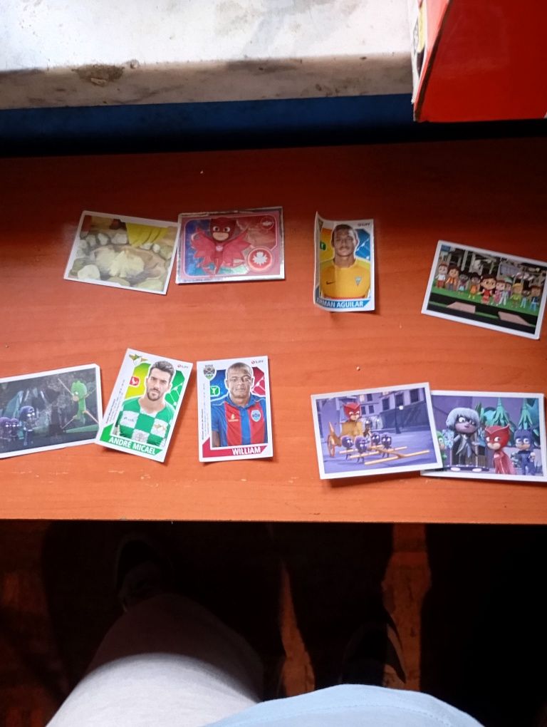 Troco cromos de futebol e outros.