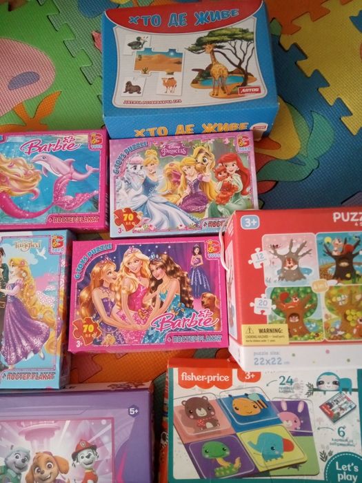 Віддам пазли і розвиваючі ігри