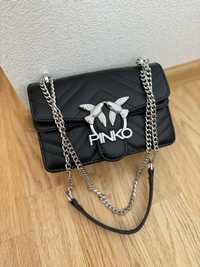 Чорна сумка сумочка стьобана від Pinko