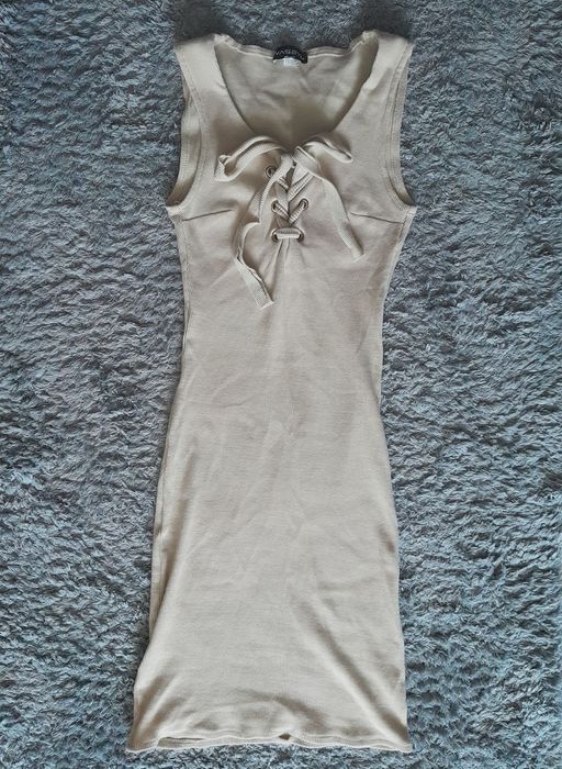 Mega sukienka damska w prążki