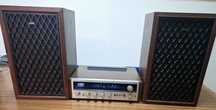 Conjunto VINTAGE  Stero Receiver PIONEER SX525 + Colunas CORAL