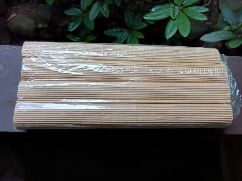 Naturalne maty, podkładki bambusowe 30x40 cm komplet 4 szt. Nowe