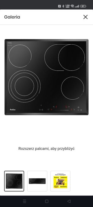 Sprzedam płytę indukcyjną Amica