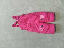 Spodnie ogrodniczki narciarskie So Cute roz. 74 - 80