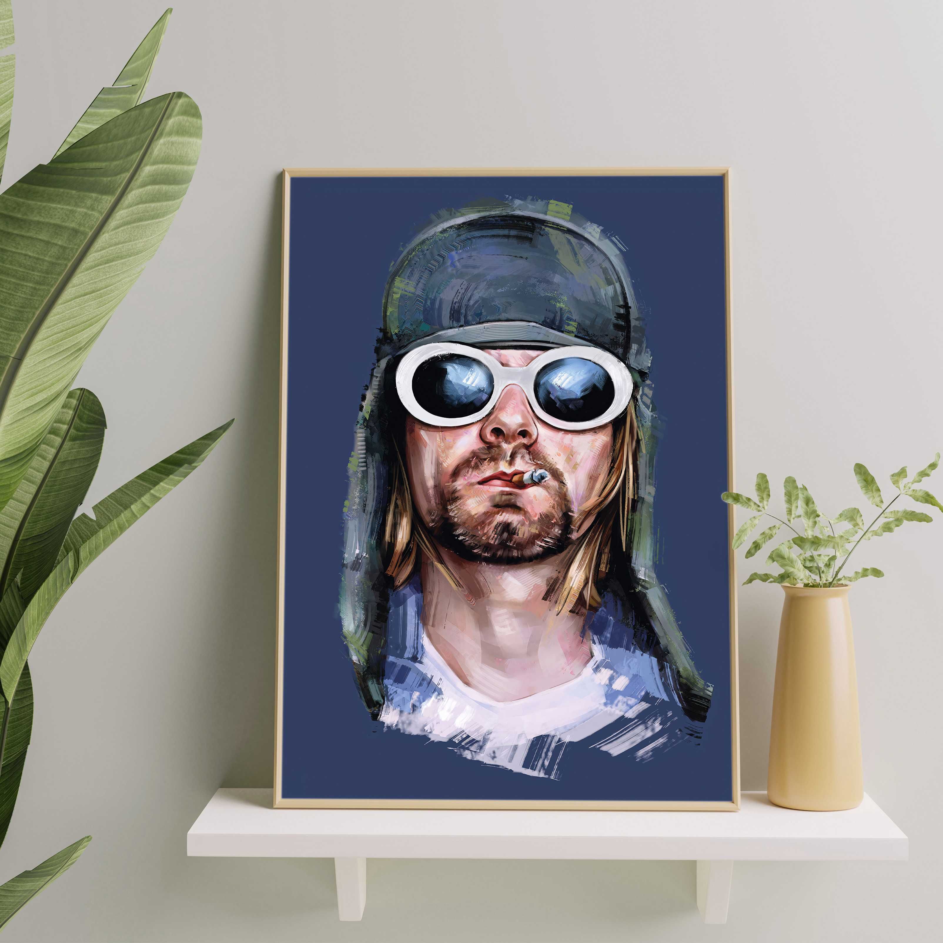 Plakat A3 Kurt Cobain