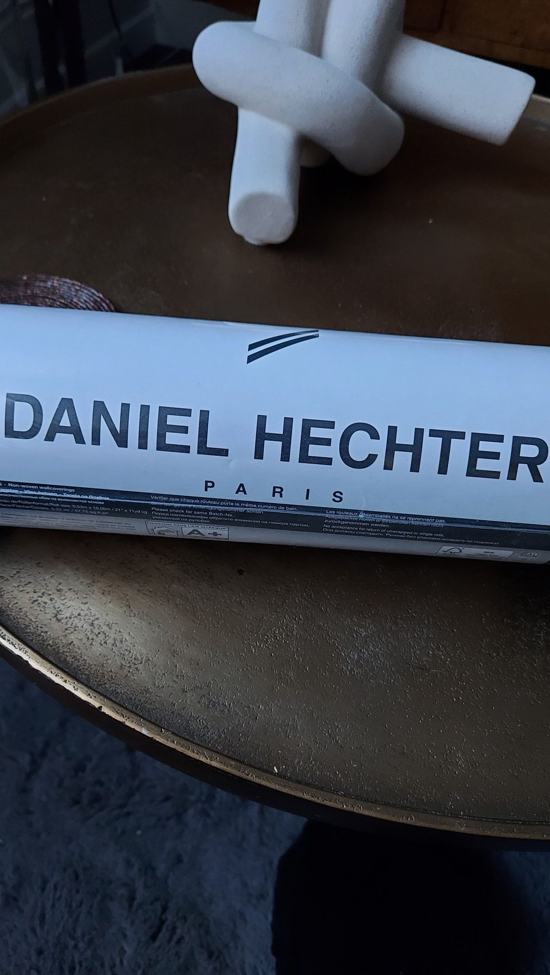 Tapeta ścienna Daniel Hechter czarna, miedź