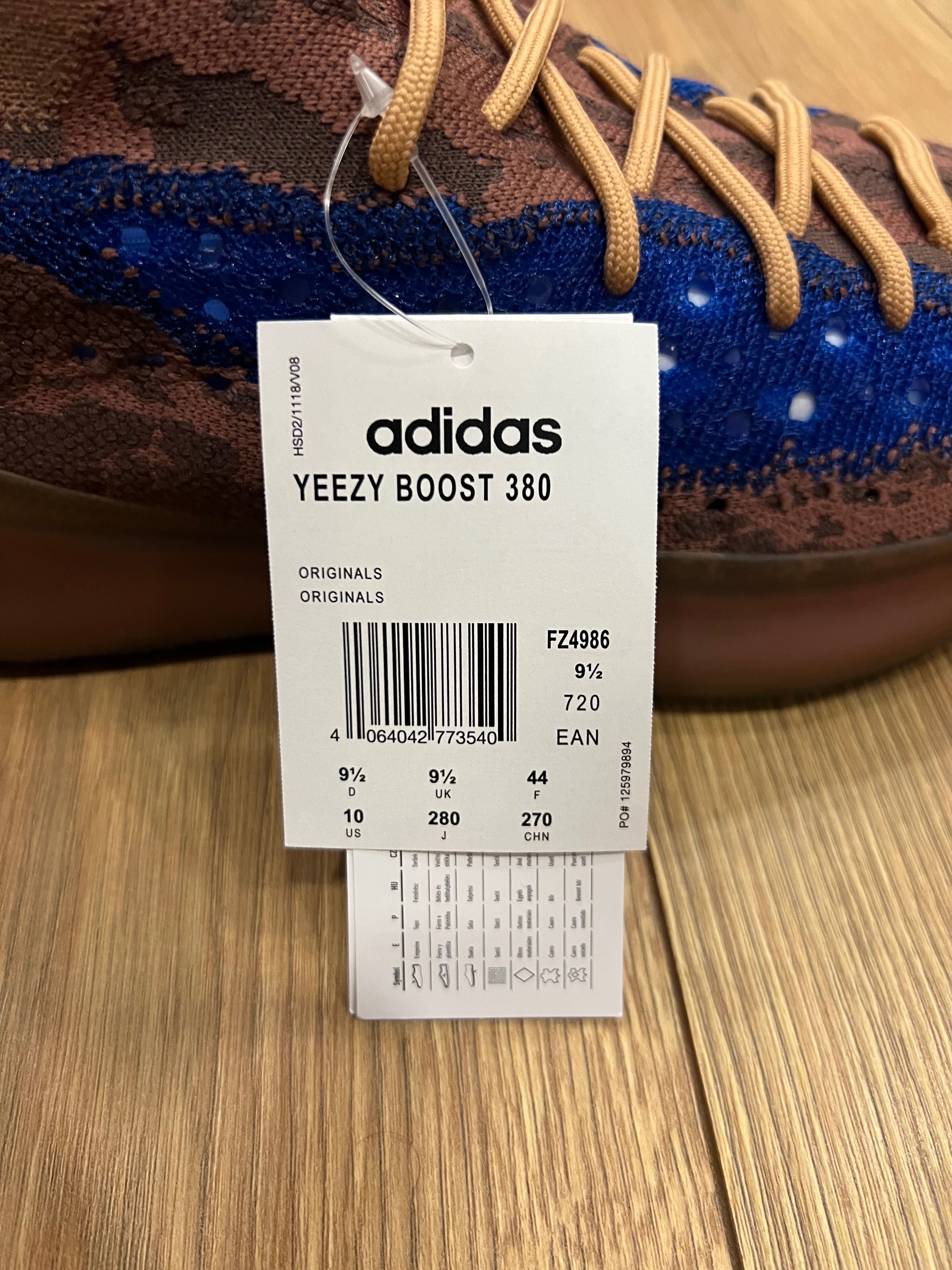 Sneakersy Adidas Yeezy Boost 380, 44, azure