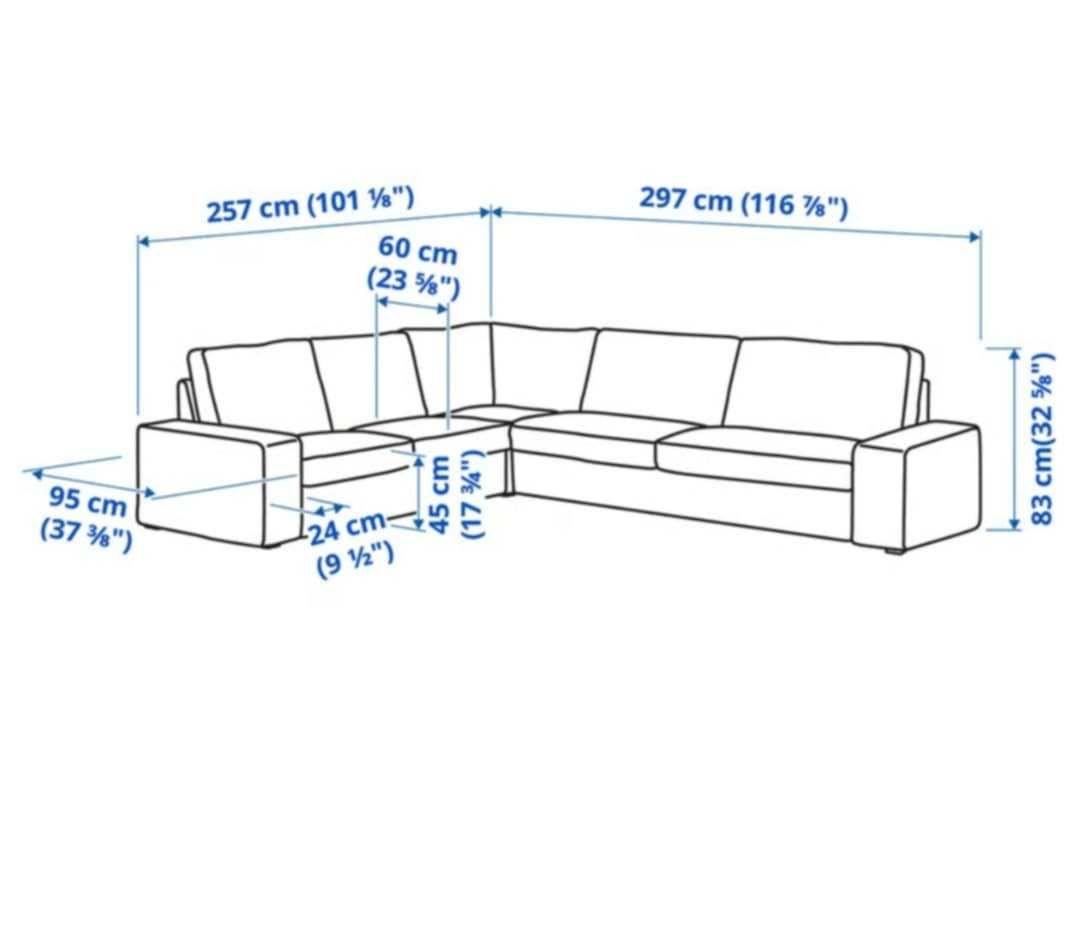Sofa narożna 5-osobowa