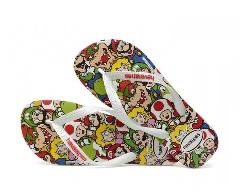 HAVAIANAS Mario Bros Brasil Nowe Klapki Japonki 33/38 Flip Flop Orygin