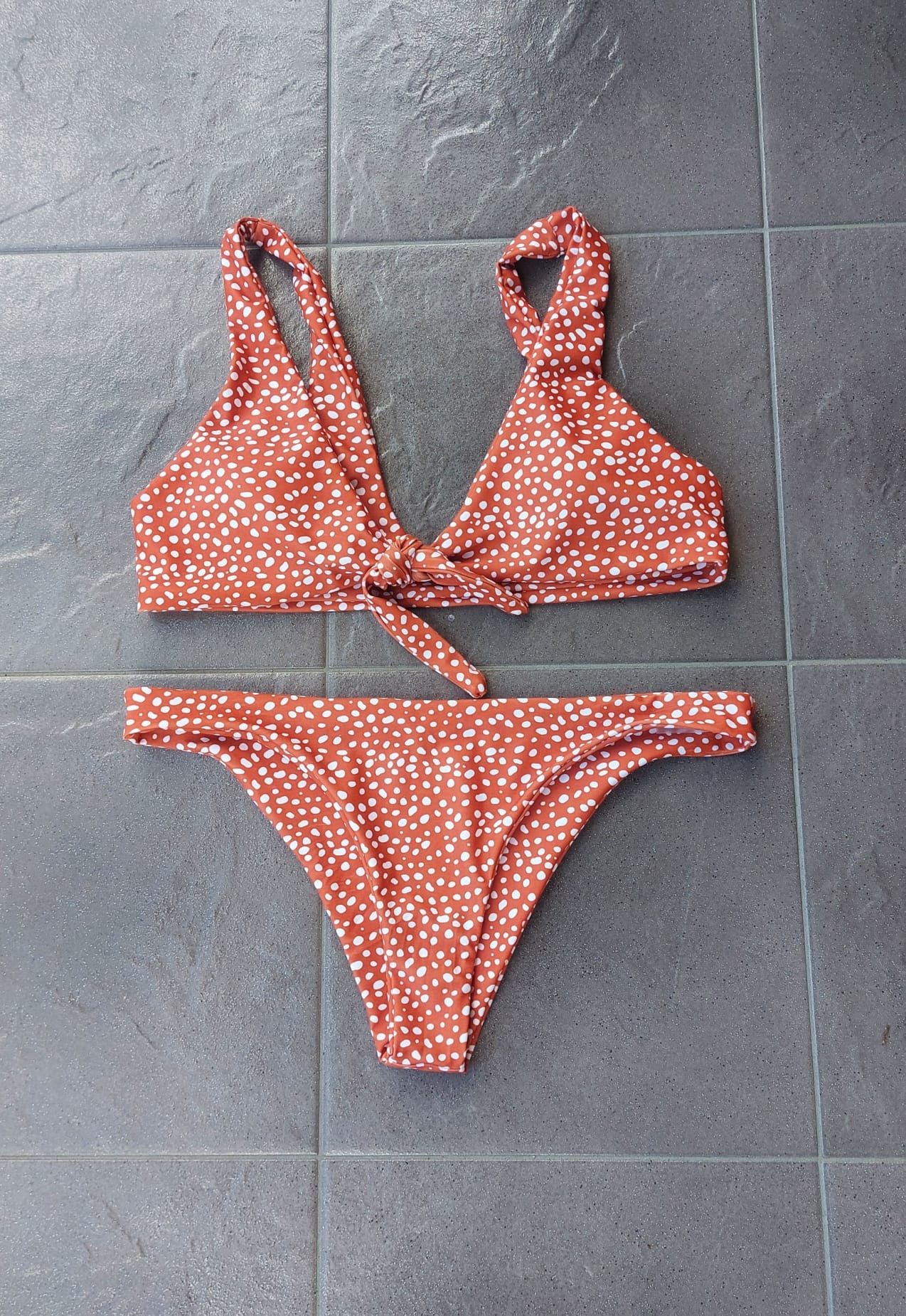 Strój kąpielowy bikini push up kokarda L 40 Nowy Shein