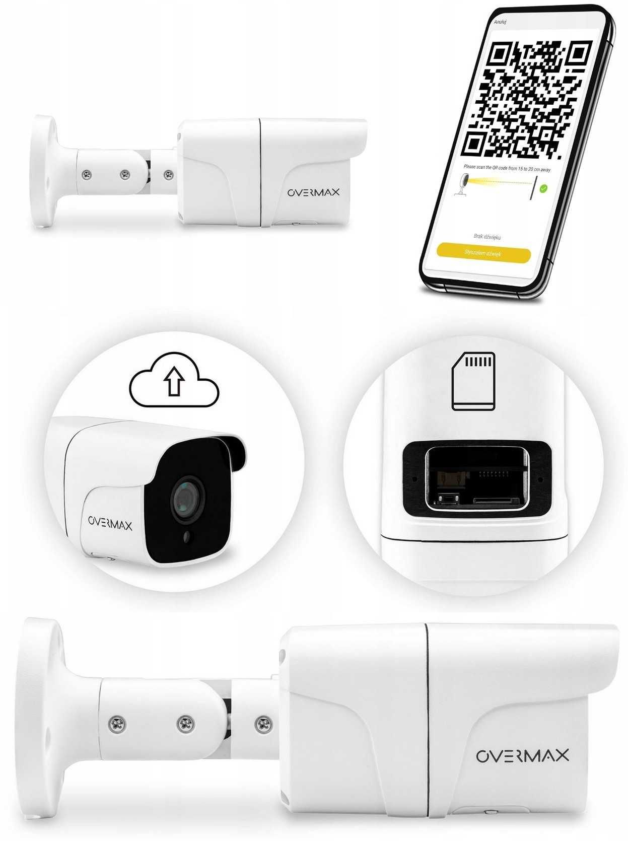 Kamera Zewnętrzna CAMSPOT 4.7 ONE FULL HD IP WIFI Monitoring Biuro Dom