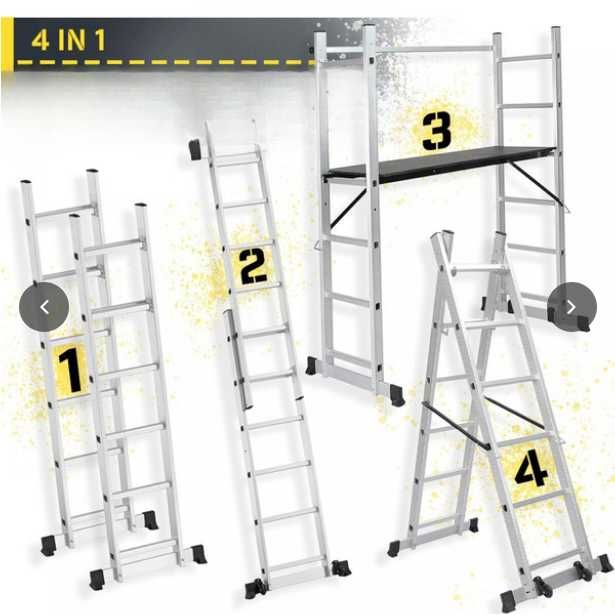 Rusztowanie budowlane, platforma, podest, drabina