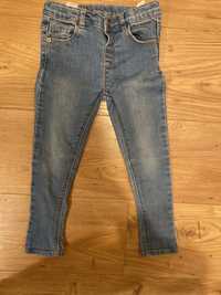 Spodnie jeansowe rurki zara 104