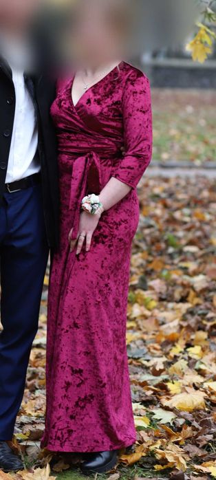 Велюрова сукня розміру S-M