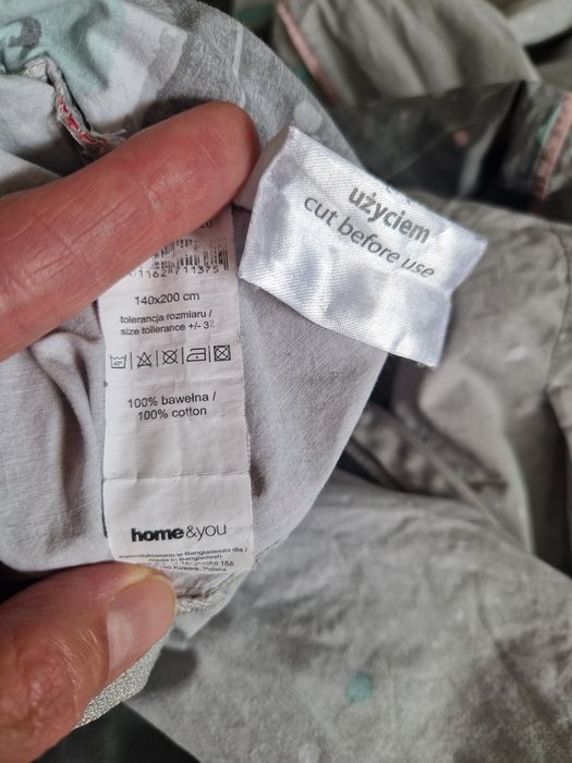 Pościel home&you r. 140x200, 70x80 bawełniana jednoosobowa sowy