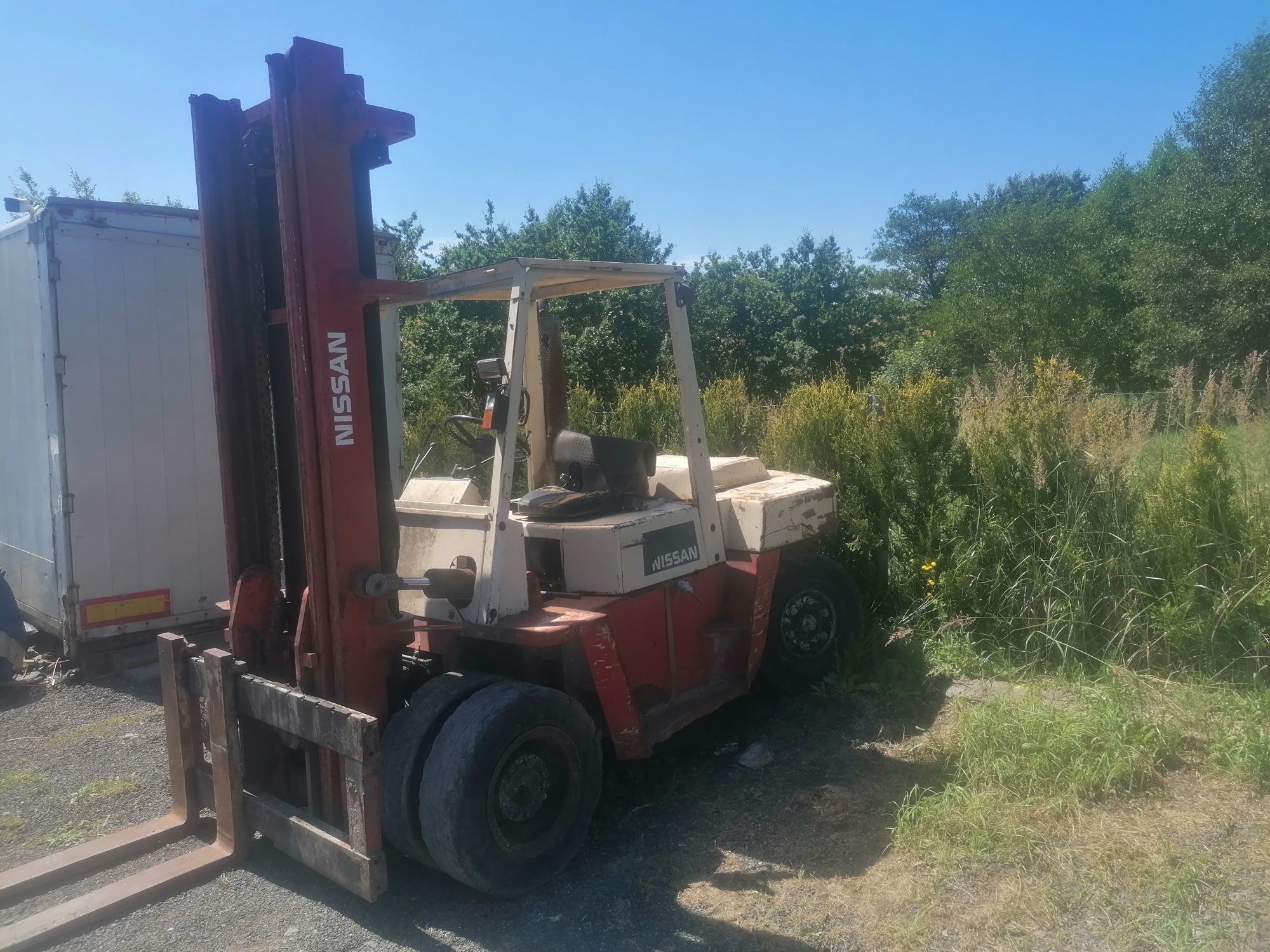 Wózek widłowy nissan waga 8,6t