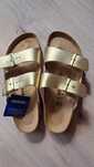 Klapki Birkenstock roz. 40 zlote