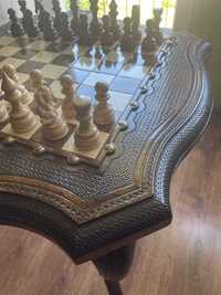 Luksusowy drewniany stół szachowy Unikat