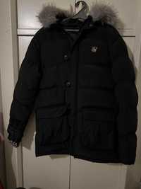 Зимняя мужская черная куртка фирмы SIKSILК
