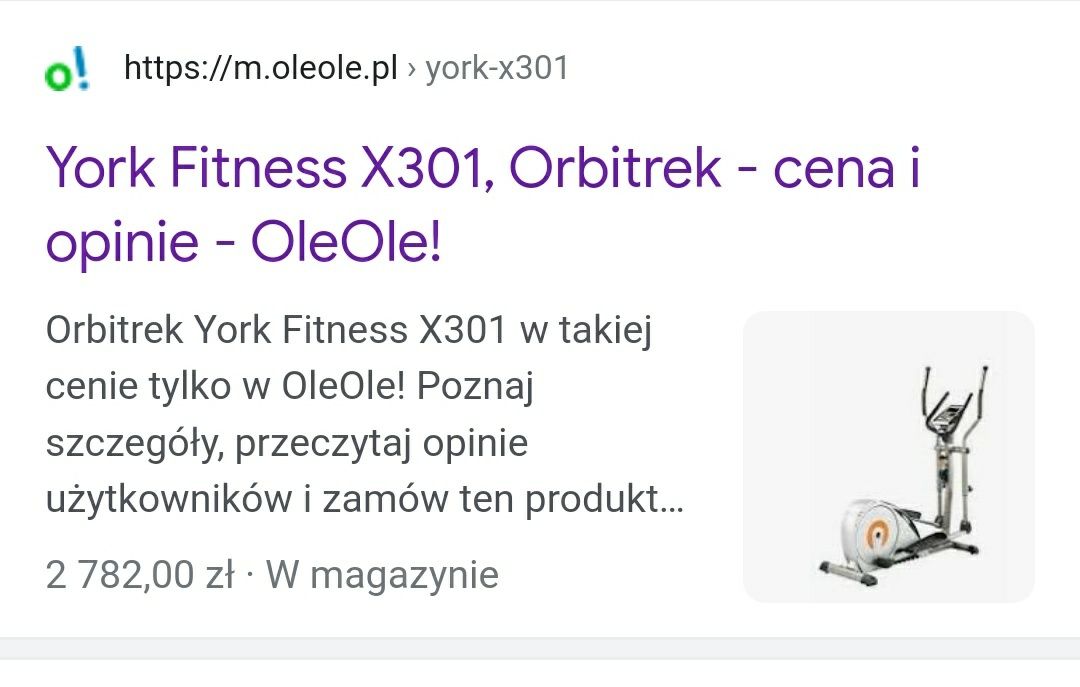 York x301 orbitrek