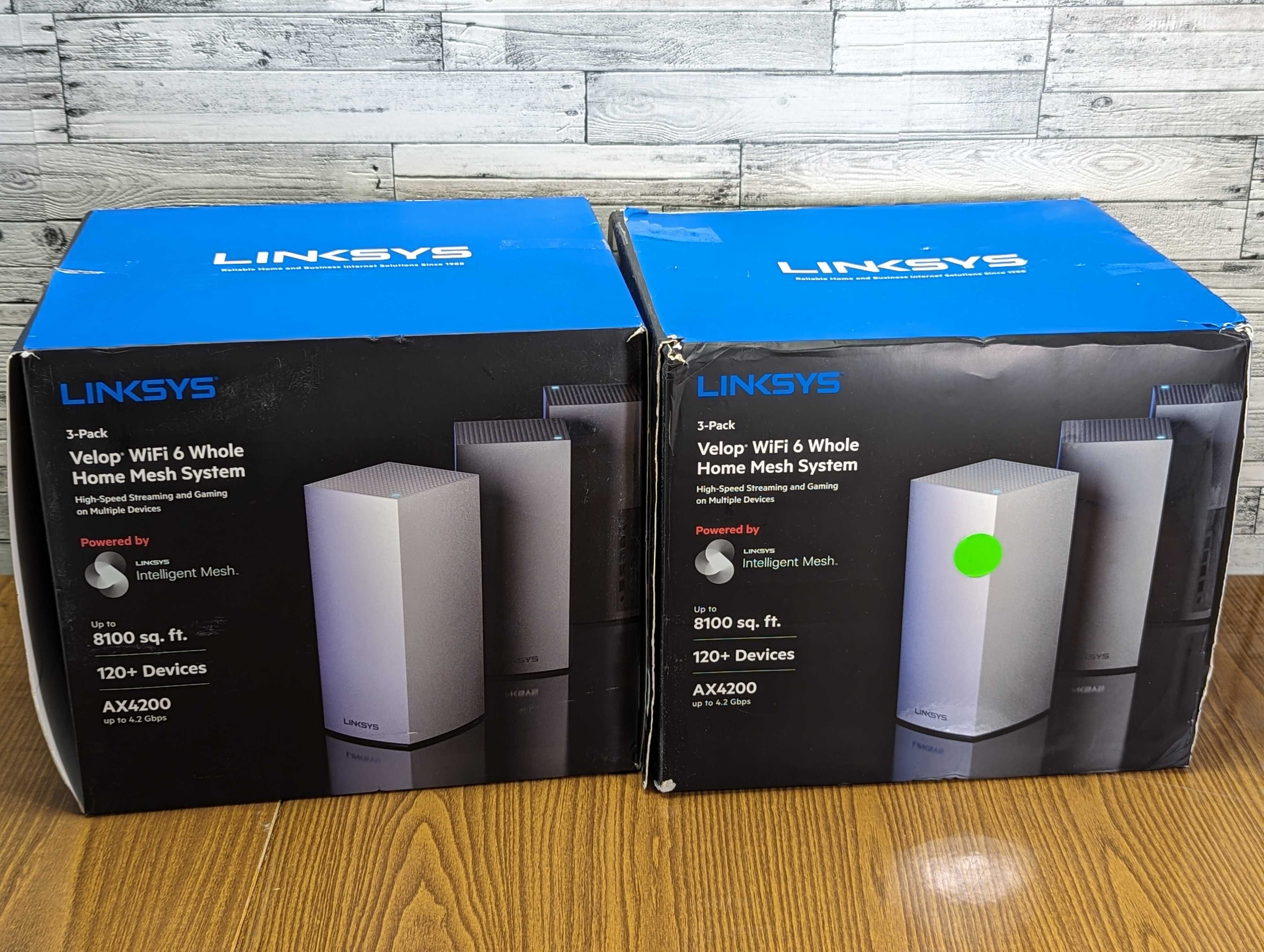 Комплект MX12600 роутер Linksys CISCO Velop 3шт MX4200  Mesh WiFi 6