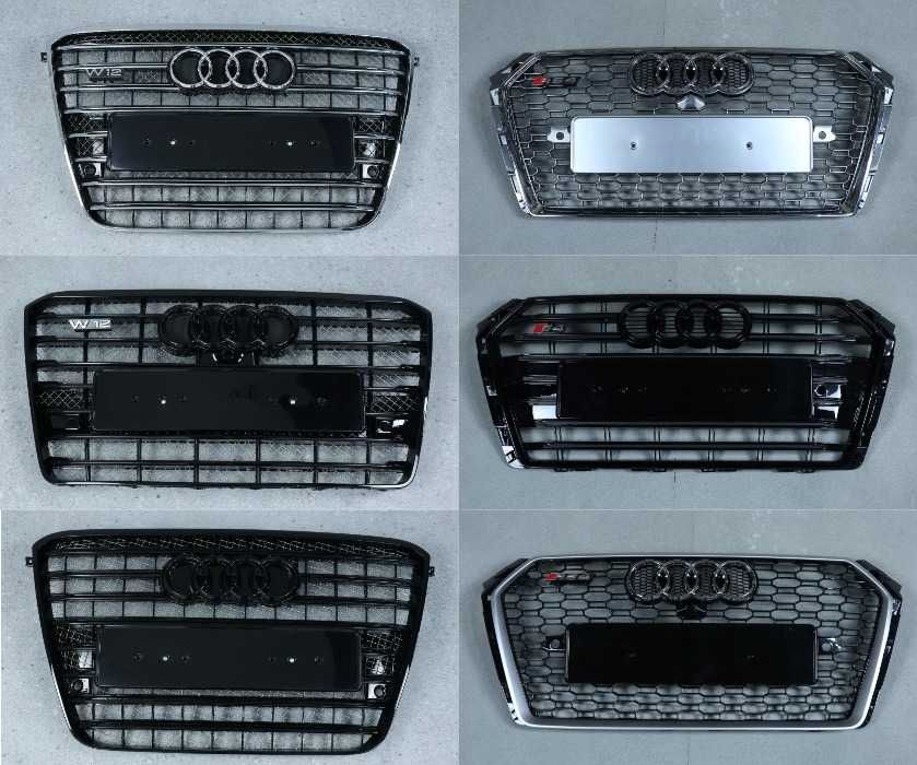 решітки радіатора ауди решотки audi a7 a6 a5 a4 a3 q8 a8 a1 S-line RS