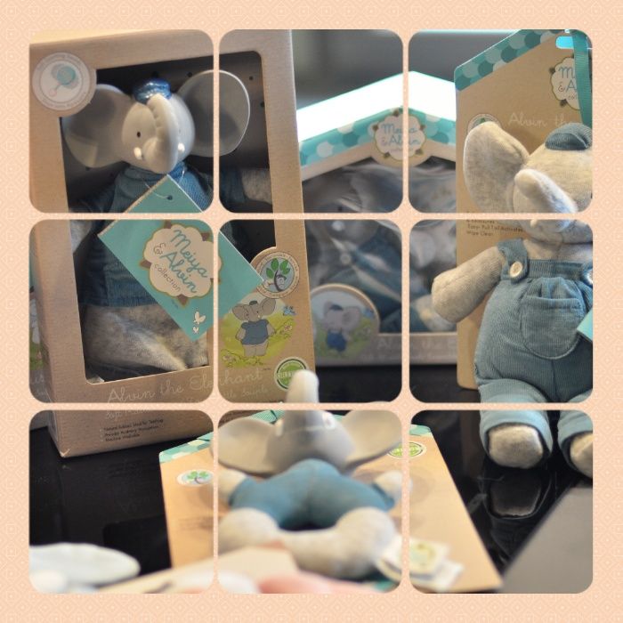 Zabawka/GRYZAK/KSIĄŻECZKA/SłonikALVIN/Organic/ECOMaluszek/naPrezent