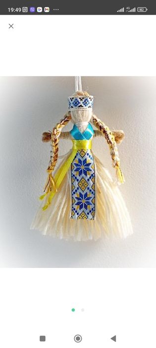 Українська ляльки, ангели мотанки, великодній декор, паска