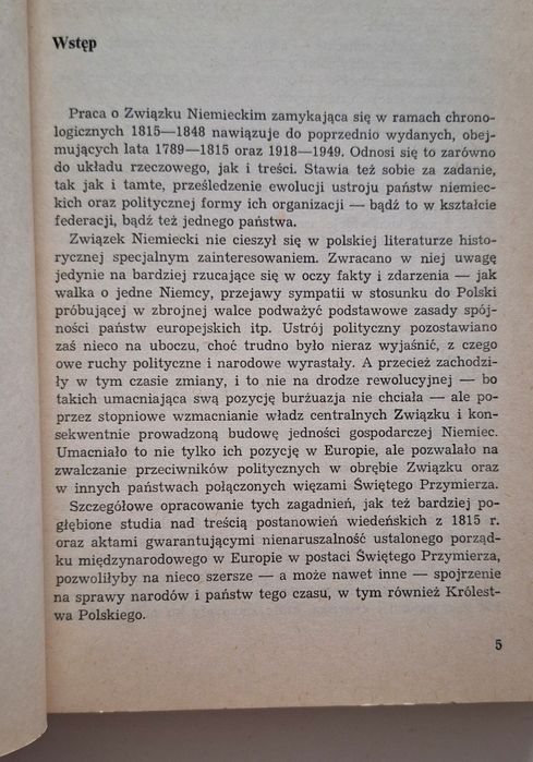 Związek niemiecki i państwa niemieckie 1815 - 1848, Jan Wąsicki