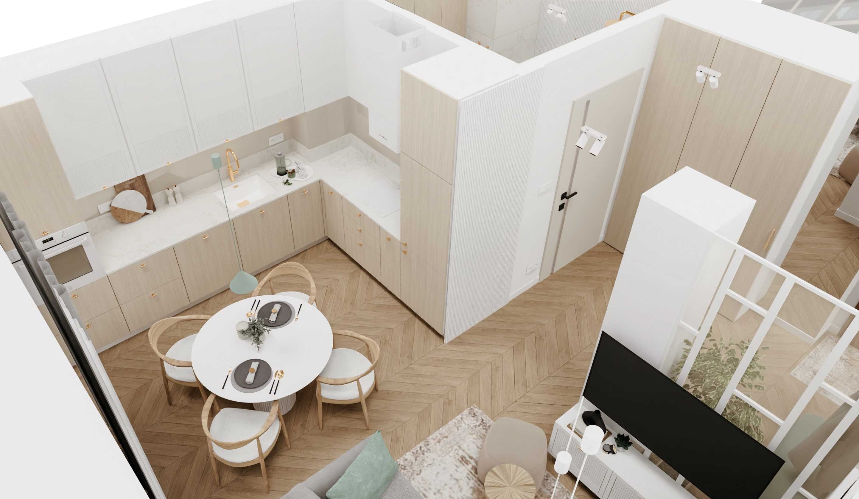 Przestronne i jasne 43 m2 mieszkanie w CENTRUM ! Gotowe do odbioru !!