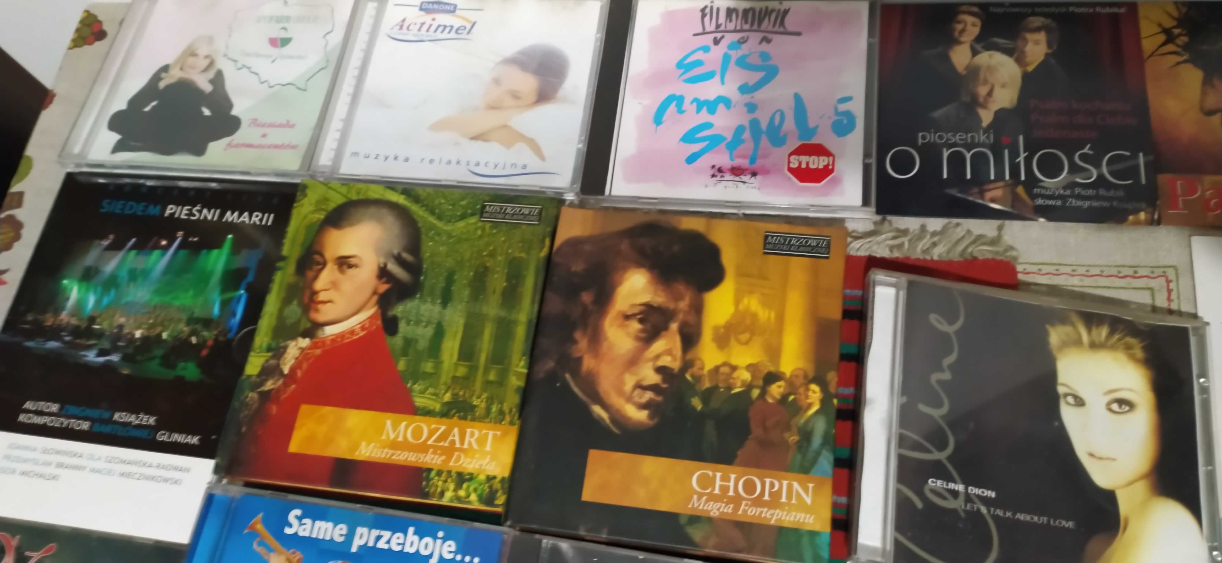 Płyty CD z muzyką Celine Dion Mozart Chopin Budka Suflera Beatles Eros