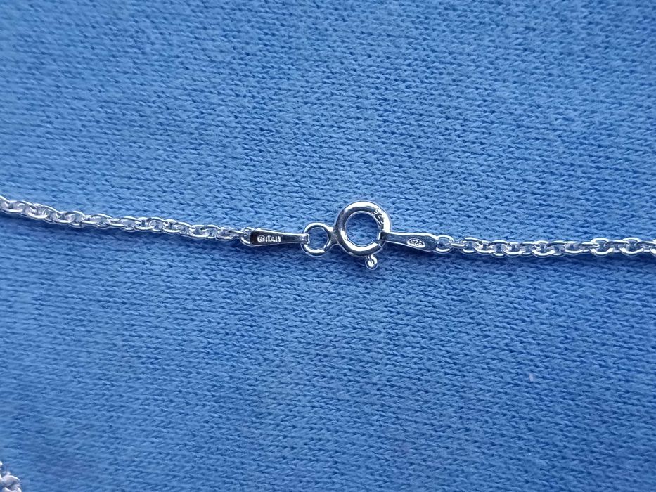 Delikatny łańcuszek 50 cm Srebro 925 Splot ankier Naszyjnik