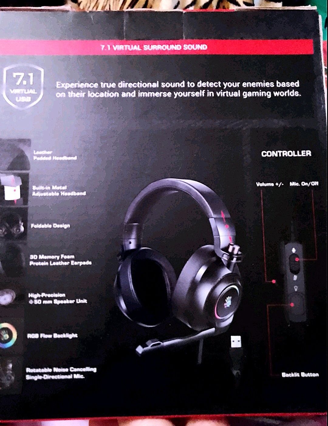 Bloody G580 компьютерные игровые наушники с микрофоном для геймеров