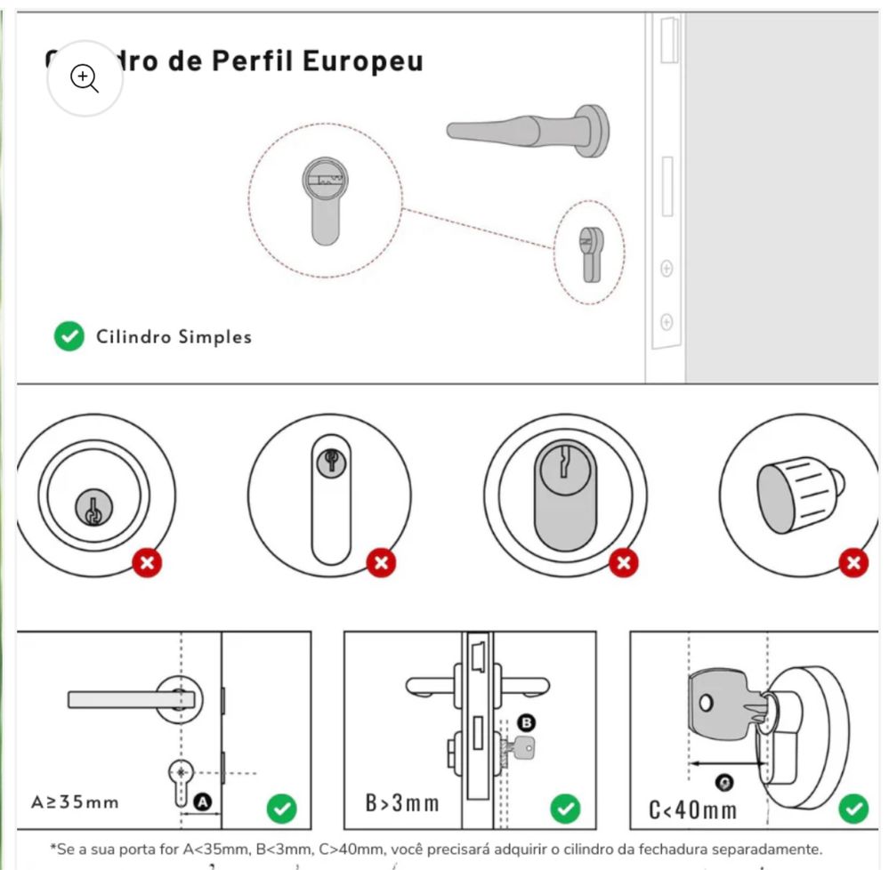 Fechadura inteligente Lockin Smart G30 com teclado PRO