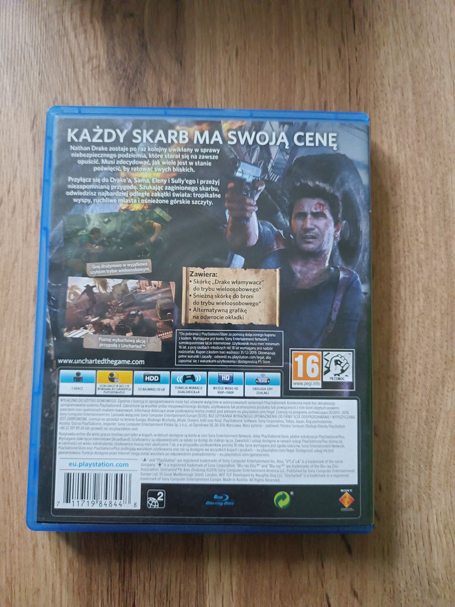 Uncharted 4 Kres Złodzieja PS4 (PL)