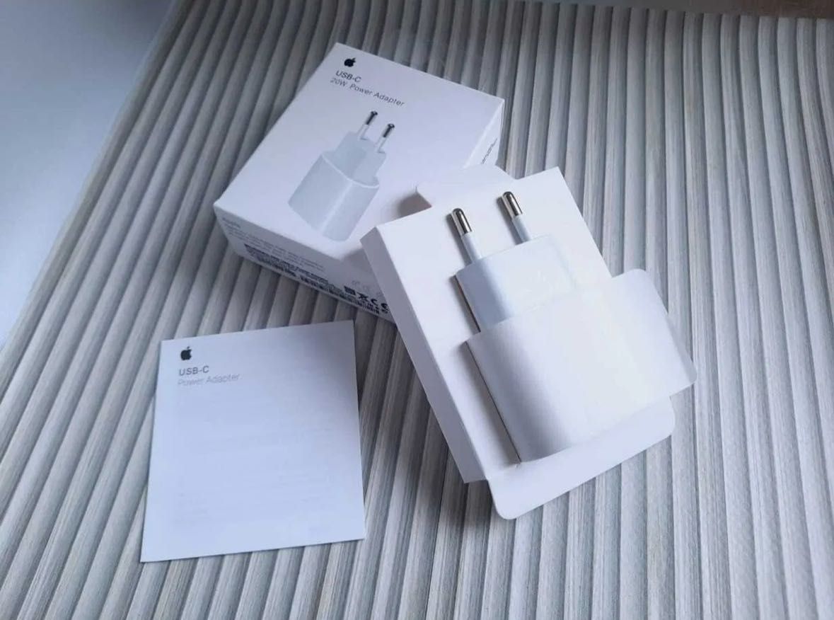  Швидкісна зарядка для iPhone, оригінл oem 20W + зарядний кабель 1m