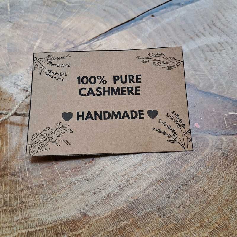 Luksusowa gumka do włosów scrunchie handmade z 100% kaszmiru
