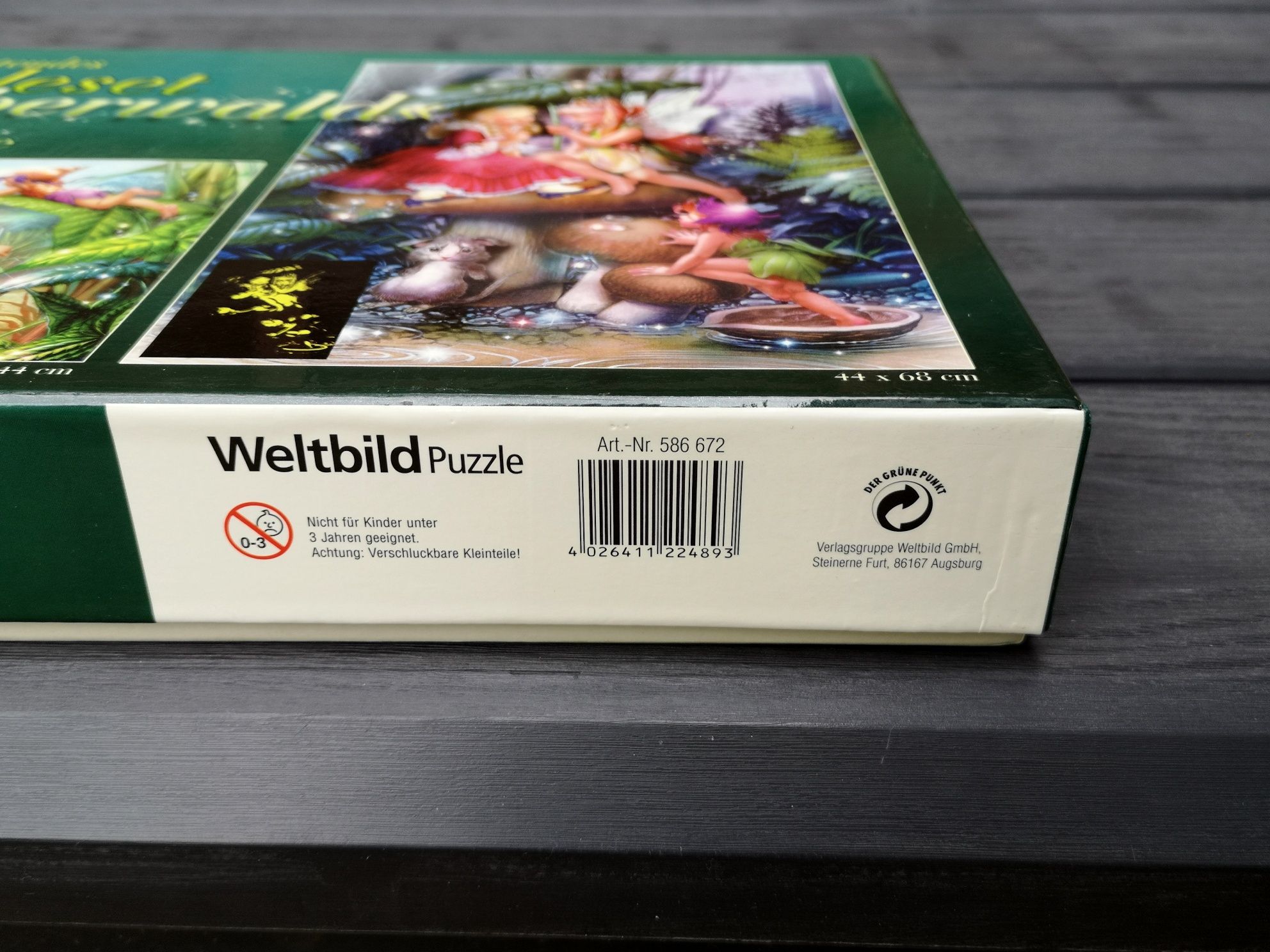 Puzzle 2x 1000 Weltbild Zauberwald fluorescencyjne jedne Nowe