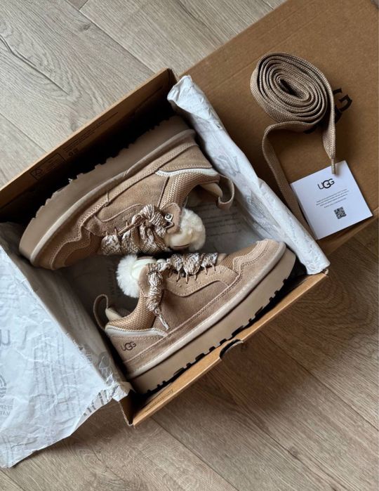 ‼️РОЗПРОДАЖ‼️ Кросівки Ugg Lowmel (кроси уги зимові бежеві)
