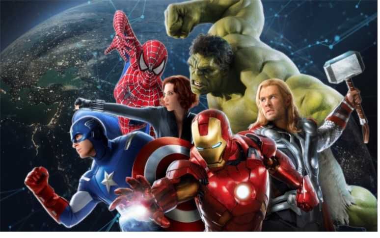 Fototapeta tapeta AVENGERS 2,5mx1,9m dla dzieci