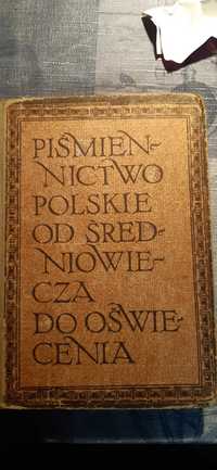 stara książka piśmiennictwo polskie 1978r,