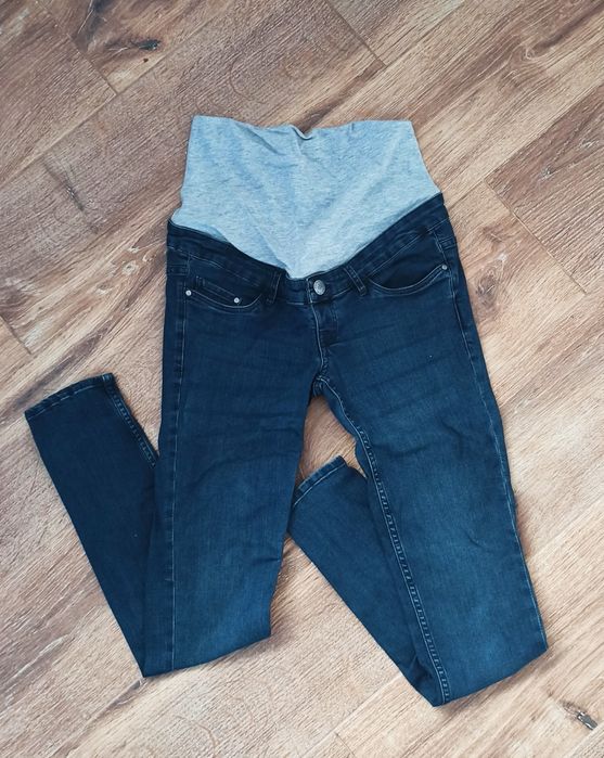 Jeansy ciążowe super skinny fit 34