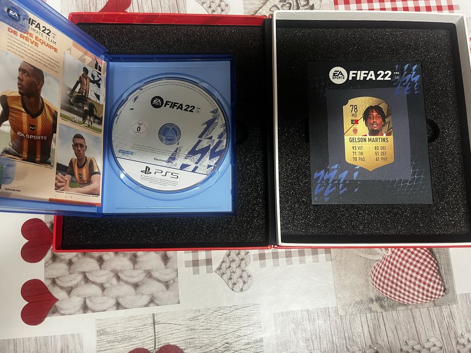 jogo e carta de jogador Gelson Martins