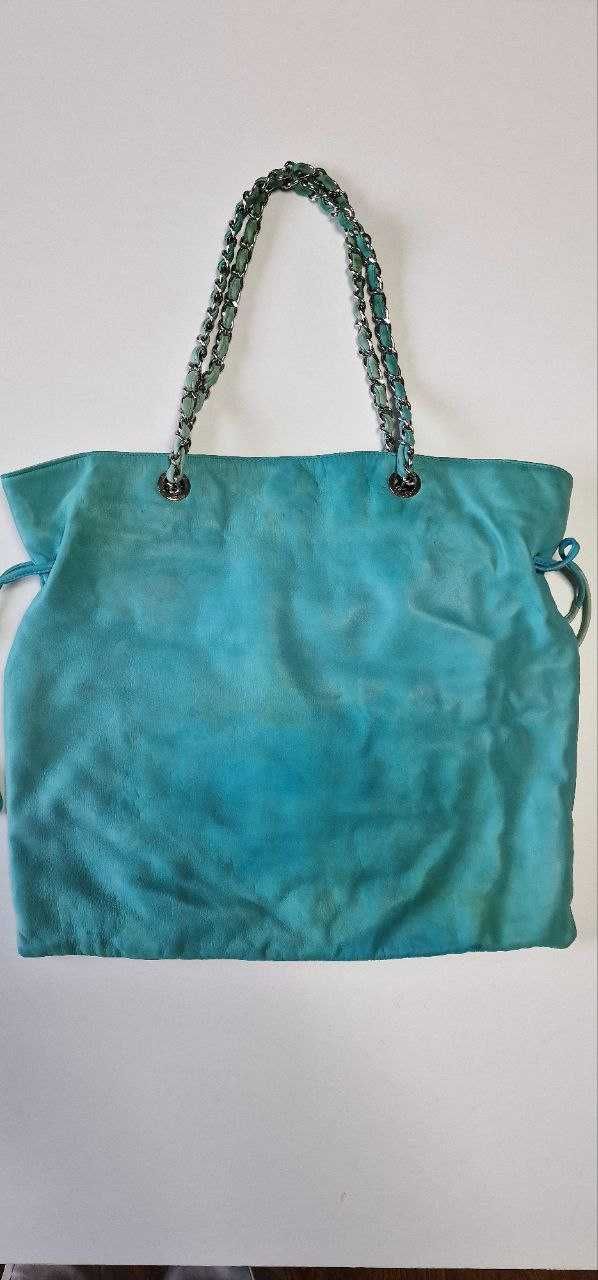 Сумка женская CHANEL ( Оригинал) Chanel Tote bag Light blue