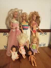 Conjunto Barbie e 4 bonecas