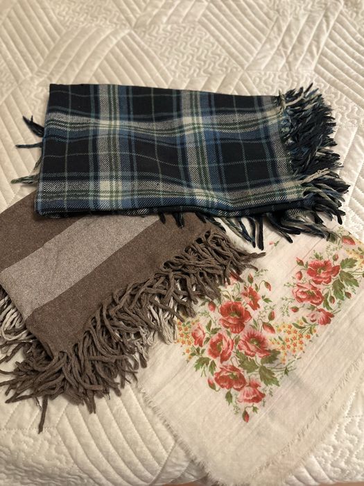 Хустки стародавні шерстяні 60 років СССР Лот Ціна за 3 шт