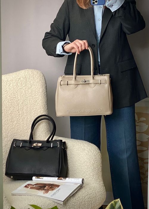 Шкіряна сумка тоут Італія. Кожаная сумка Италия замша